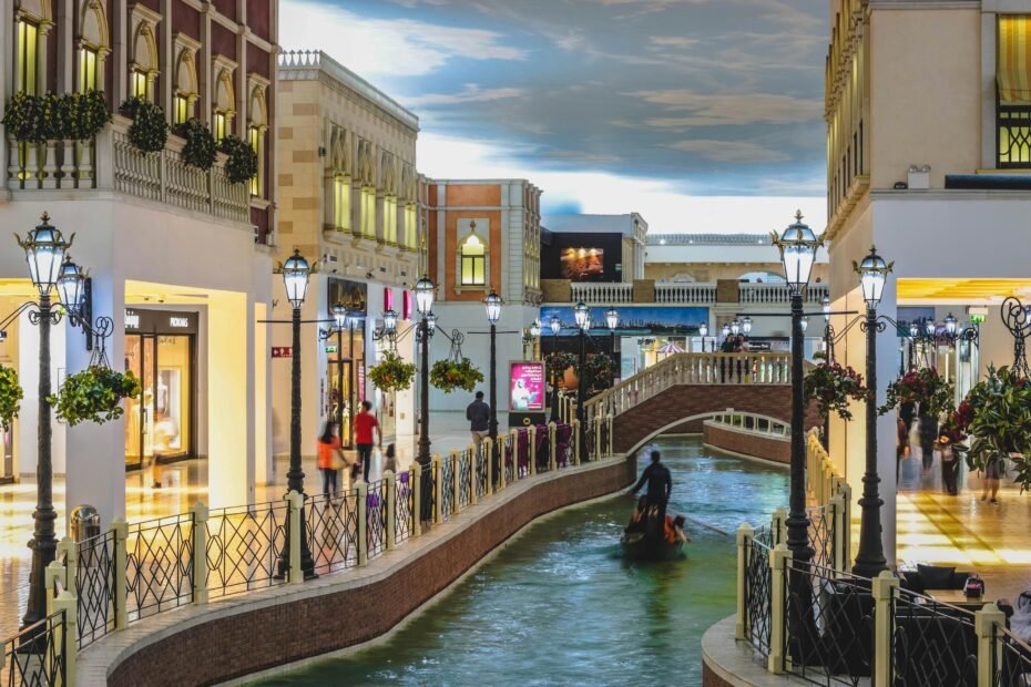 Dynamic visual representing the world's top shopping cities for 2025, showcasing a blend of luxury retail, diverse markets, and vibrant urban experiences for global travelers.