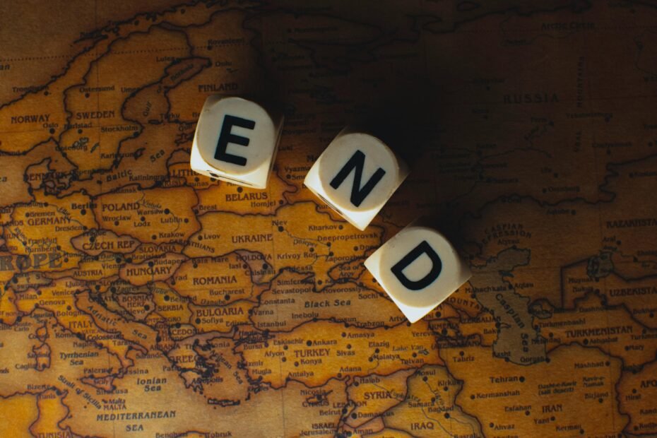 Travel-themed games with a controller and board game pieces on a world map, symbolizing virtual journeys, global exploration, and adventures for gamers seeking wanderlust from home.