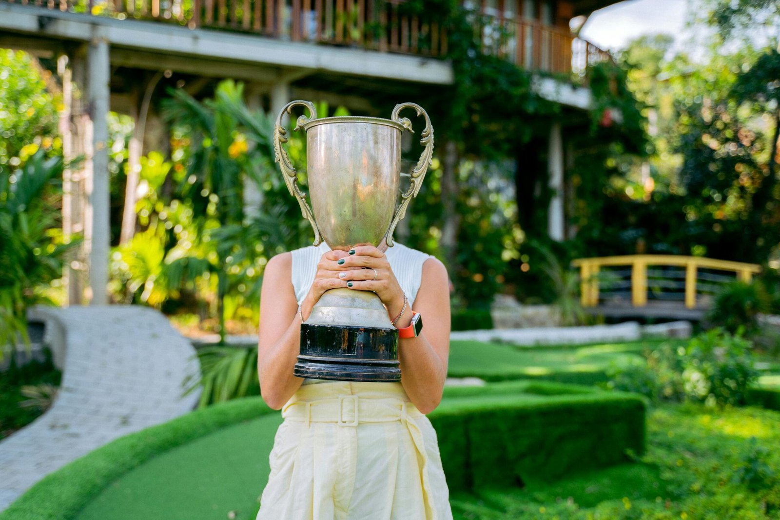 Travelers Championship 2025 golf tournament prize money and winner's trophy, representing the PGA Tour's anticipated $20 million purse at TPC River Highlands.