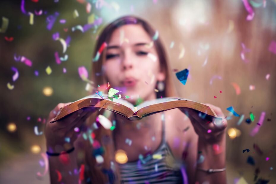 Harry Potter time travel fanfiction guide cover: magical book opening to a swirling time portal, symbolizing rewritten history and alternate universes in fan-created stories.